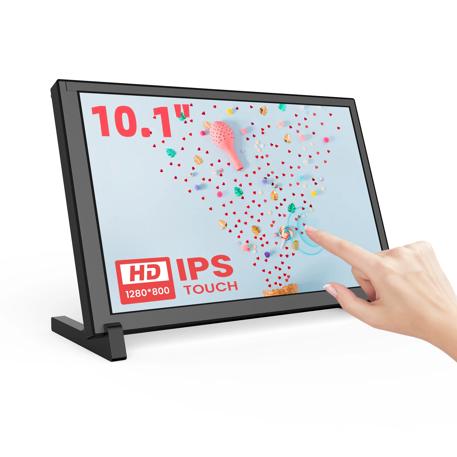 Raspberry Pi 10.1 Inch Capacitive Touch Screen Ips - شاشة HDR 1280x800 IPS تعمل باللمس